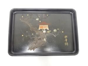 螺鈿　梅　盆
